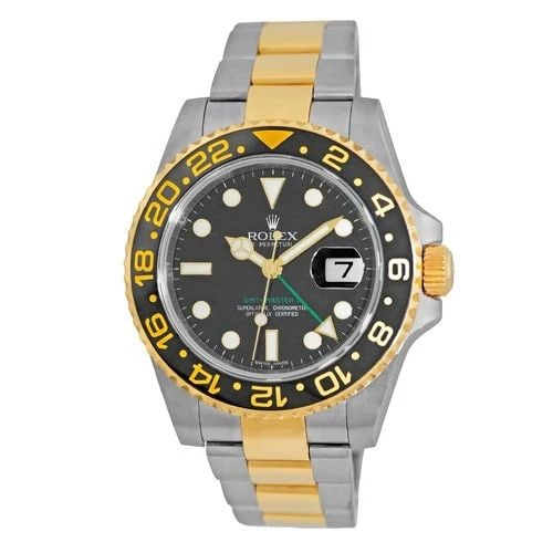 ROLEX STAINLESS STEEL & 18K YELLOW GOLD 40MM GMT MASTER II 116713 WARRANTY BOX: ROLEX Stainless Steel & 18K Yellow Gold 40mm GMT Master II 116713 Warranty Box Certified Pre-Owned Gent's Stainless Steel & 18K Yellow Gold 40mm Rolex "GMT Master II" Item #: CT45727 BRAND Rolex Model