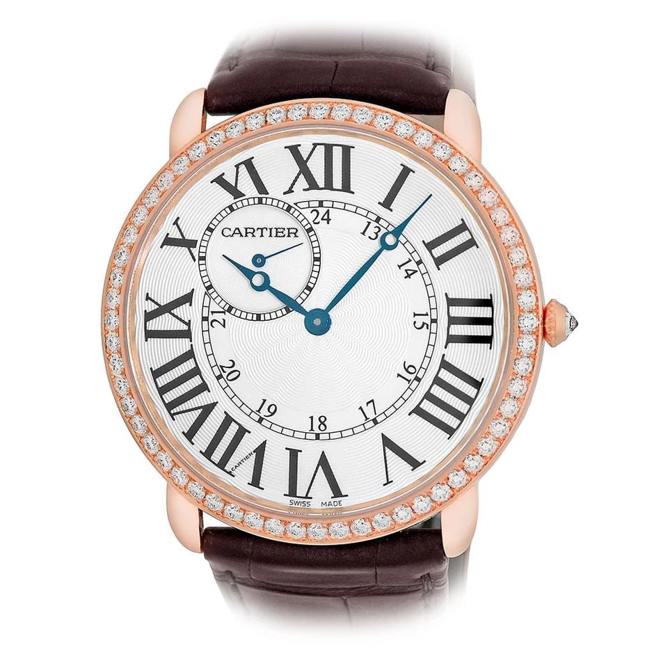 CARTIER 18K YELLOW GOLD 42MM RONDE LOUIS CARTIER WR007001-3268 WARRANTY BOX (1 of 2)