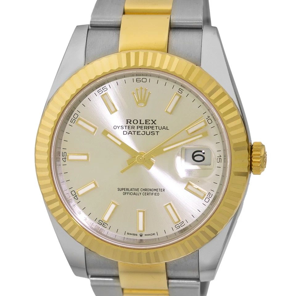 ROLEX STAINLESS STEEL & 18K YELLOW GOLD 41MM ROLEX DATEJUST 126333 WARRANTY 2023: ROLEX STAINLESS STEEL & 18K YELLOW GOLD 41MM ROLEX DATEJUST 126333 WARRANTY 2023 ROLEX Stainless Steel & 18K Yellow Gold 41mm Rolex Datejust 126333 Warranty 2023 Pre-Owned Gent's Stainless Steel & 18K