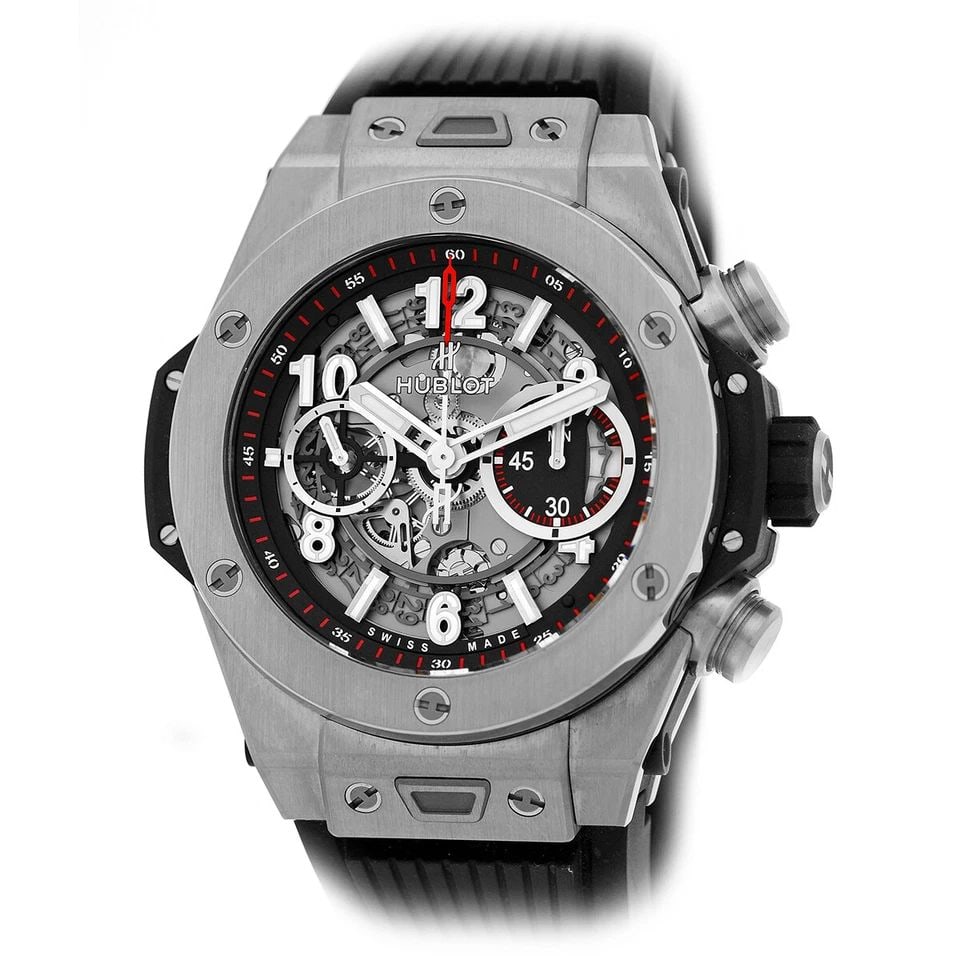 HUBLOT TITANIUM 45MM BIG BANG UNICO CHRONO 411.NX.1170.RX BOX WARRANTY MINTY (1 of 2)