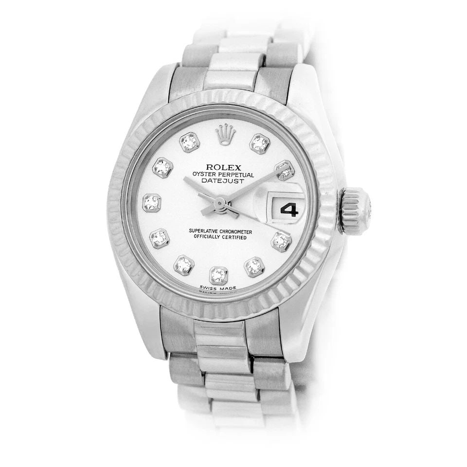 ROLEX 18K WHITE GOLD 26MM PRESIDENT 179179 WARRANTY BOX MINTY (1 of 2)