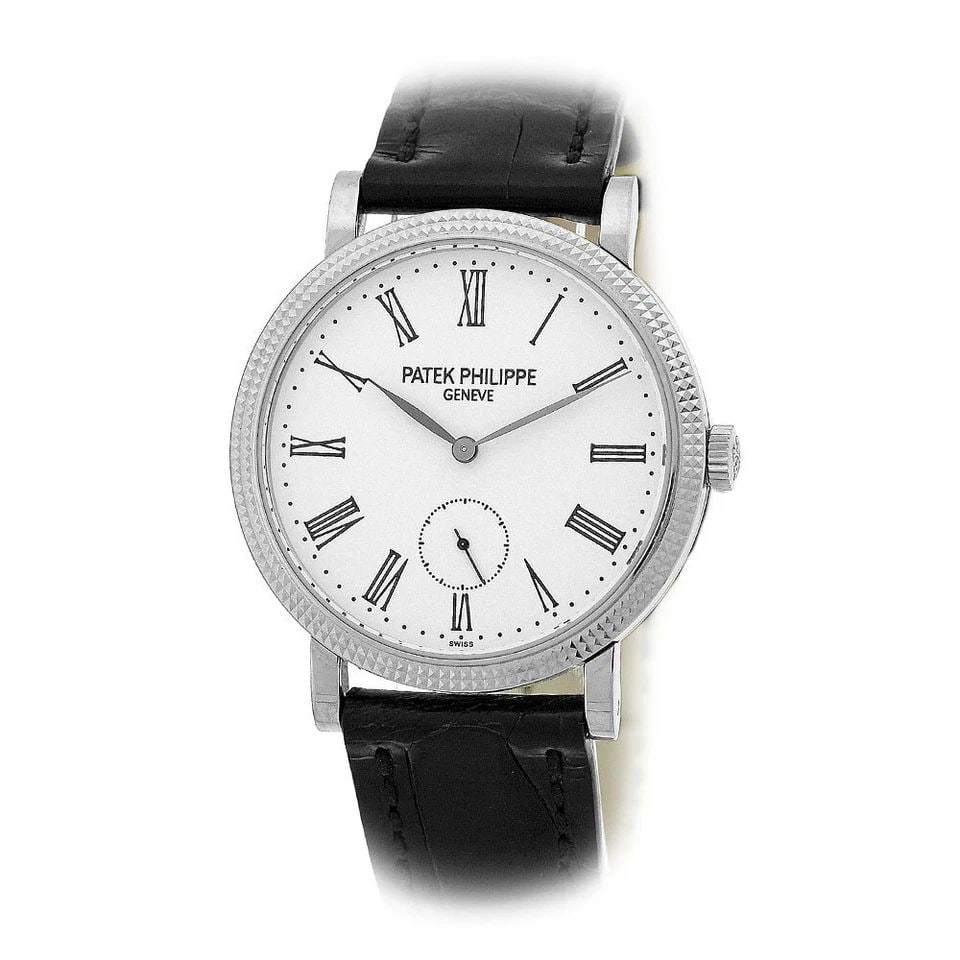 PATEK PHILIPPE 18K WHITE GOLD 31MM CALATRAVA 7119 MECHANICAL BOX WARRANTY MINTY (1 of 2)