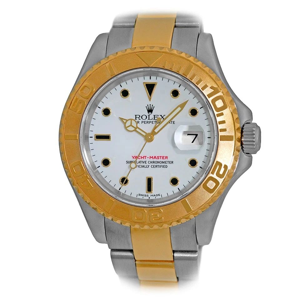 ROLEX STAINLESS & 18K YELLOW GOLD 40MM YACHT-MASTER 16623 BOX WARRANTY MINTY: ROLEX STAINLESS & 18K YELLOW GOLD 40MM YACHTMASTER 16623 BOX WARRANTY MINTY ROLEX Stainless & 18K Yellow Gold 40mm YachtMaster 16623 Box Warranty MINTY Pre-Owned Gent's Stainless Steel & 18K Yellow Go