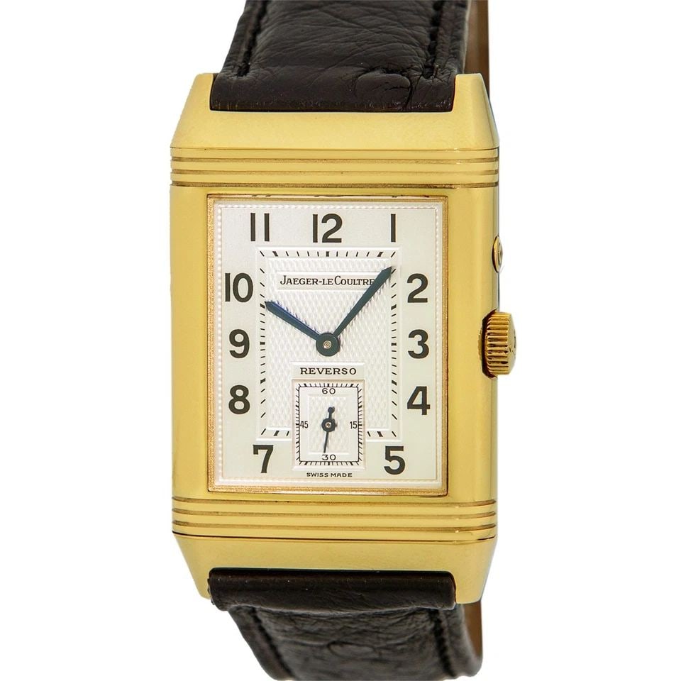 JAEGER LECOULTRE 18K YELLOW GOLD REVERSO DUO 270.1.54 BOX WARRANTY (1 of 1)
