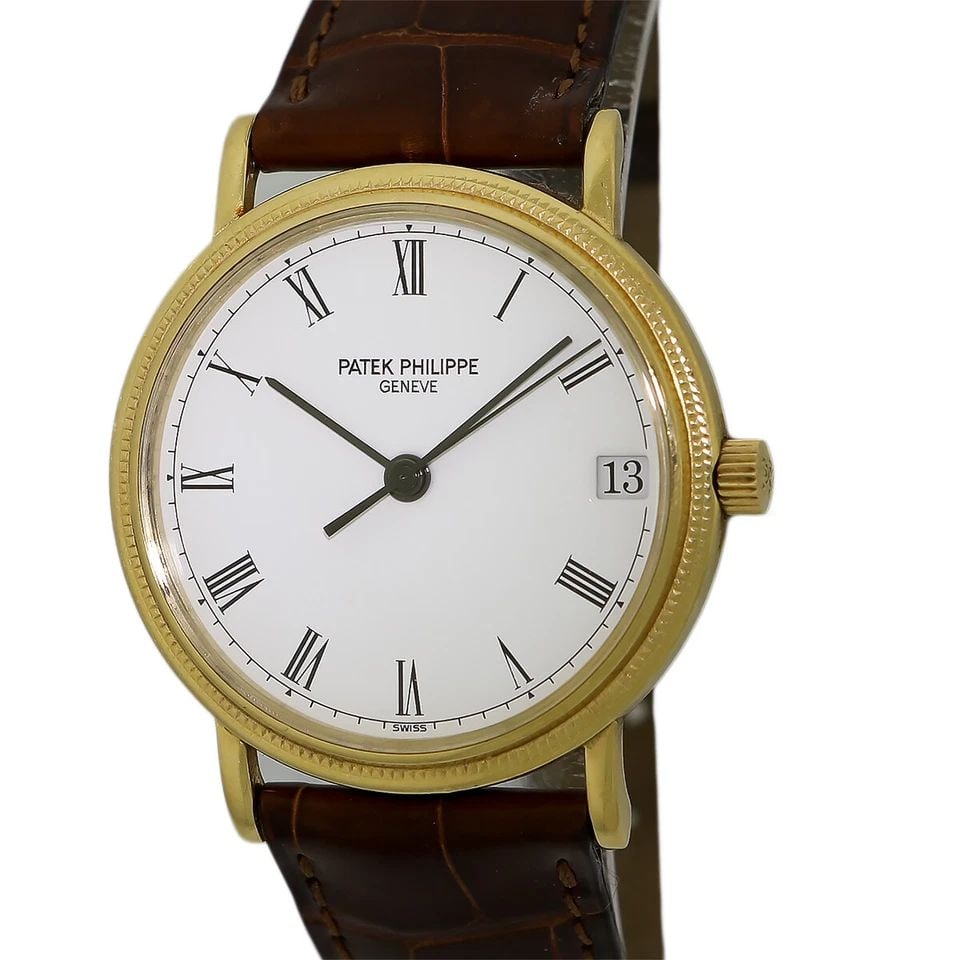 PATEK PHILIPPE 18K YELLOW GOLD 3802 CALATRAVA 3802/200 J WARRANTY BOX MINTY: PATEK PHILIPPE 18K YELLOW GOLD 3802 CALATRAVA 3802/200 J WARRANTY BOX MINTY PATEK PHILIPPE 18K Yellow Gold 33mm Ref # 3802 "Calatrava". Warranty Box MINTY Gent's 18K Yellow Gold 33mm Patek Philippe Re