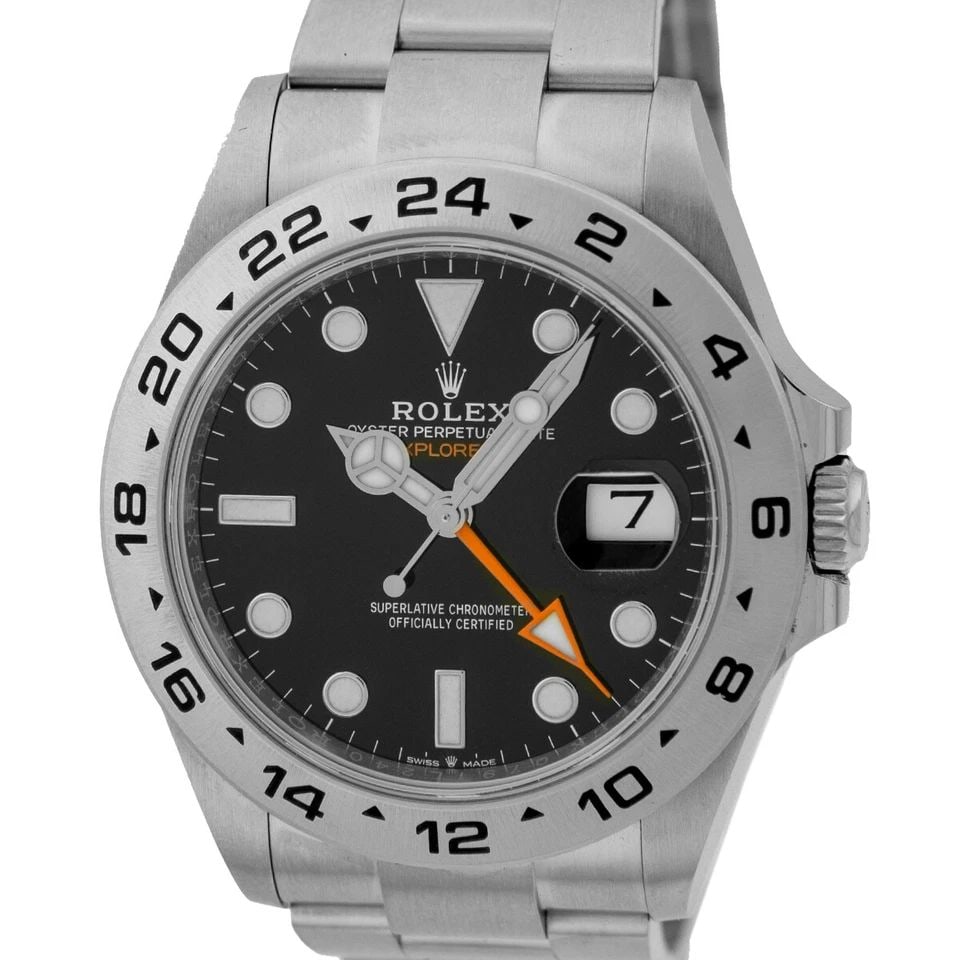ROLEX STAINLESS STEEL 42MM EXPLORER II BLACK DIAL 226570 BOX WARRANTY NEW 2023: ROLEX STAINLESS STEEL 42MM EXPLORER II BLACK DIAL 226570 BOX WARRANTY NEW 2023 ROLEX Stainless Steel 42mm Explorer II 226570 Black Dial Box Warranty 2023 Gent's Stainless Steel 42mm Rolex "Explorer II