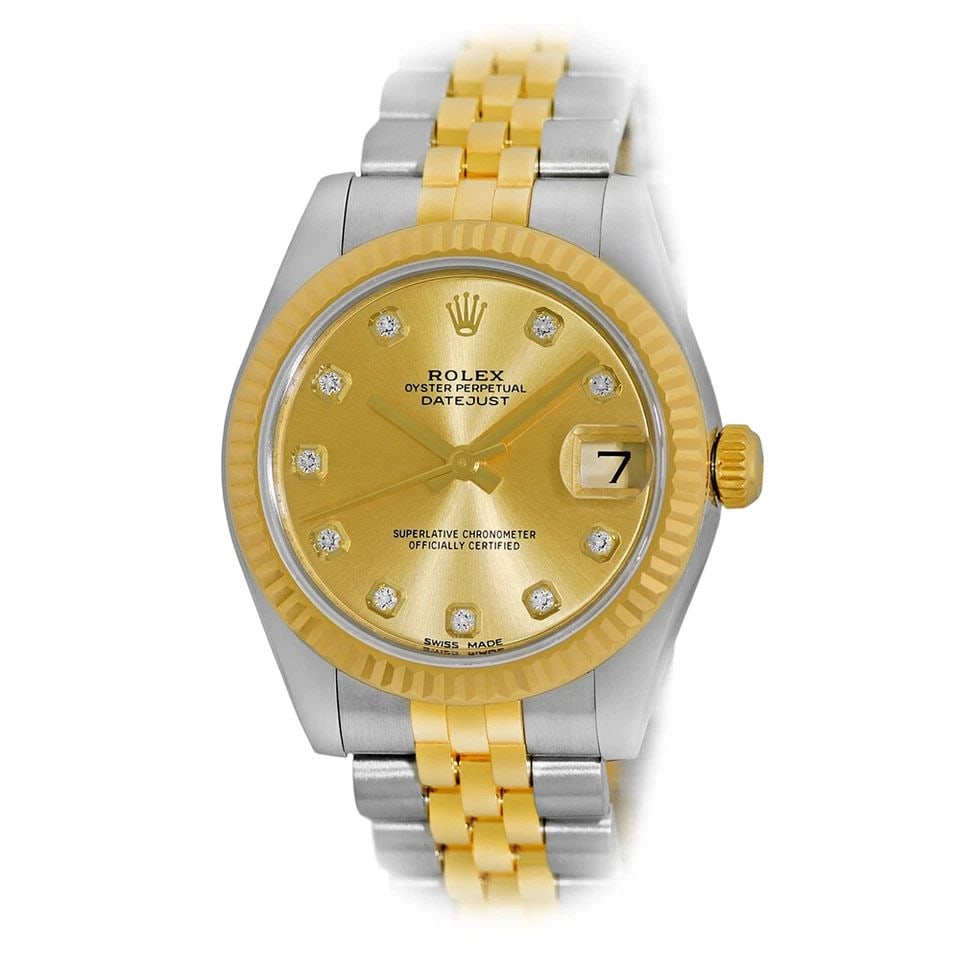ROLEX MIDSIZE 31 STAINLESS STEEL & 18K YELLOW GOLD DATEJUST 178273 BOX WARRANTY: ROLEX MIDSIZE STAINLESS STEEL & 18K YELLOW GOLD DATEJUST 178273 BOX WARRANTY ROLEX Midsize Stainless Steel & 18K Yellow Gold 31mm Datejust 178273 Box Warranty Pre-Owned Midsize Stainless Steel & 18K R