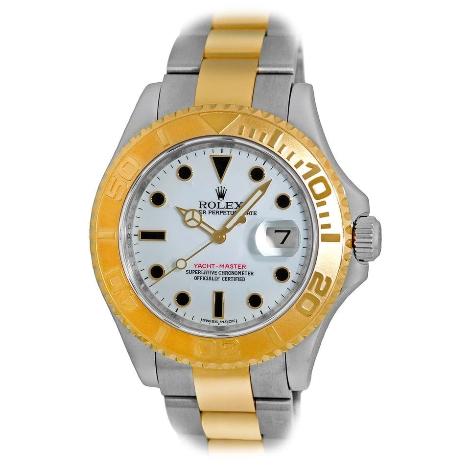 ROLEX STAINLESS & 18K YELLOW GOLD 40MM YACHT-MASTER 16623 BOX WARRANTY 2014: ROLEX STAINLESS & 18K YELLOW GOLD 40MM YACHTMASTER 16623 BOX WARRANTY ROLEX Stainless & 18K Yellow Gold 40mm YachtMaster 16623 Box Warranty MINTY Pre-Owned Gent's Stainless Steel & 18K Yellow Gold 40m