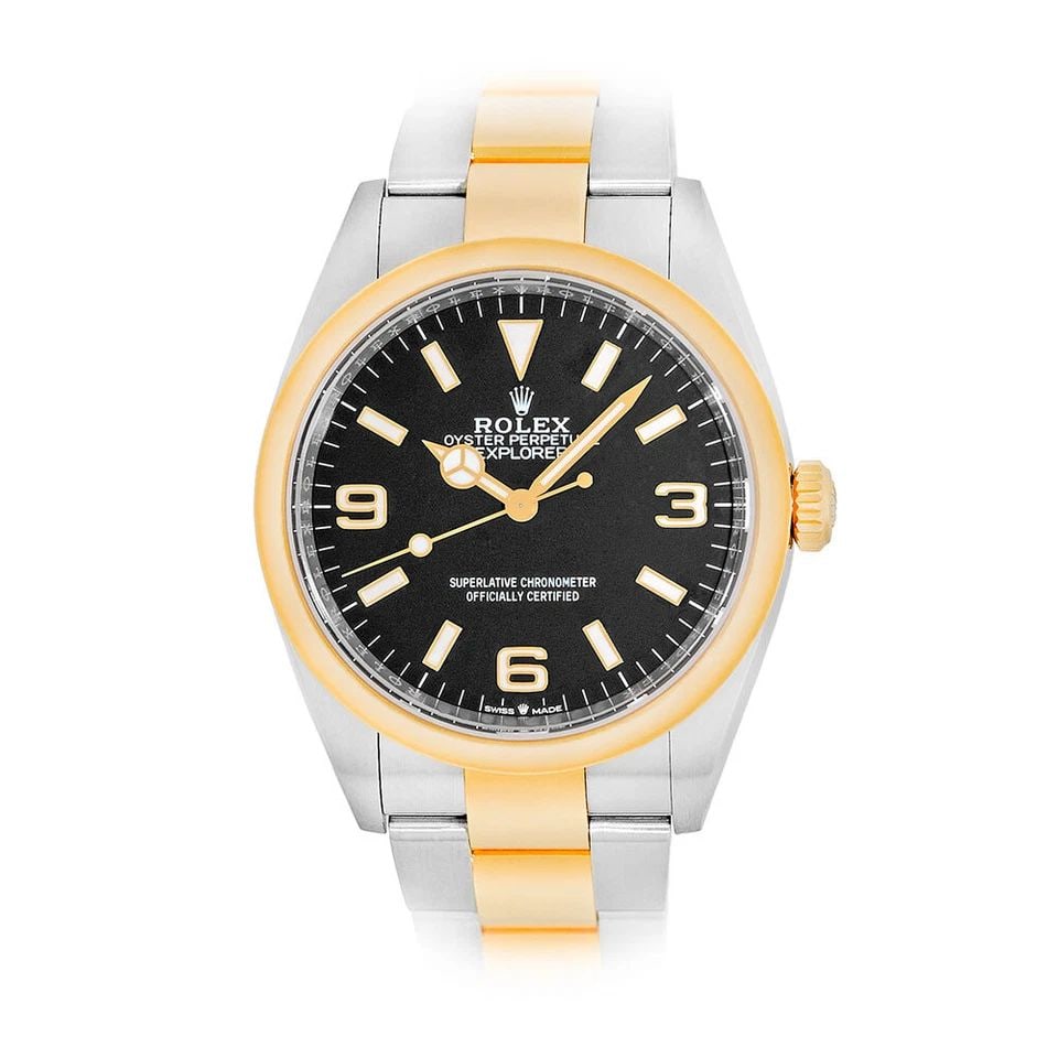 ROLEX STAINLESS STEEL & 18K YELLOW GOLD 36MM EXPLORER 124273 BOX WARRANTY: ROLEX STAINLESS STEEL & 18K YELLOW GOLD 36MM EXPLORER 124273 BOX WARRANTY ROLEX Stainless Steel & 18K Yellow Gold 36mm Explorer 124273 Box Warranty Pre-Owned Gent's Stainless Steel & 18K Yellow Gold 3
