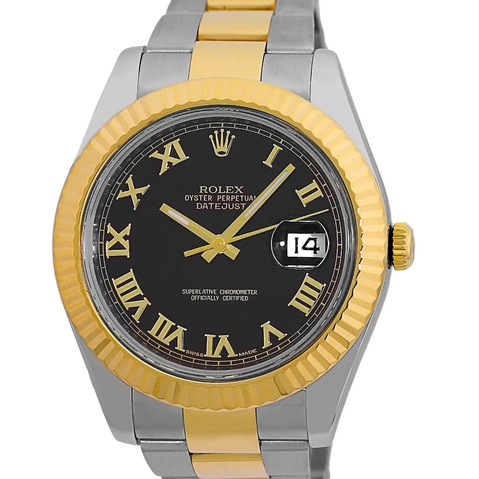 ROLEX STAINLESS STEEL & 18K YELLOW GOLD 41MM DATEJUST II 116333 BOX WARRANTY: ROLEX STAINLESS STEEL & 18K YELLOW GOLD 41MM DATEJUST II 116333 BOX WARRANTY ROLEX Stainless Steel & 18K Yellow Gold 41mm Datejust II 116333 Automatic Box Warranty Pre-Owned Gent's Stainless Steel & 1