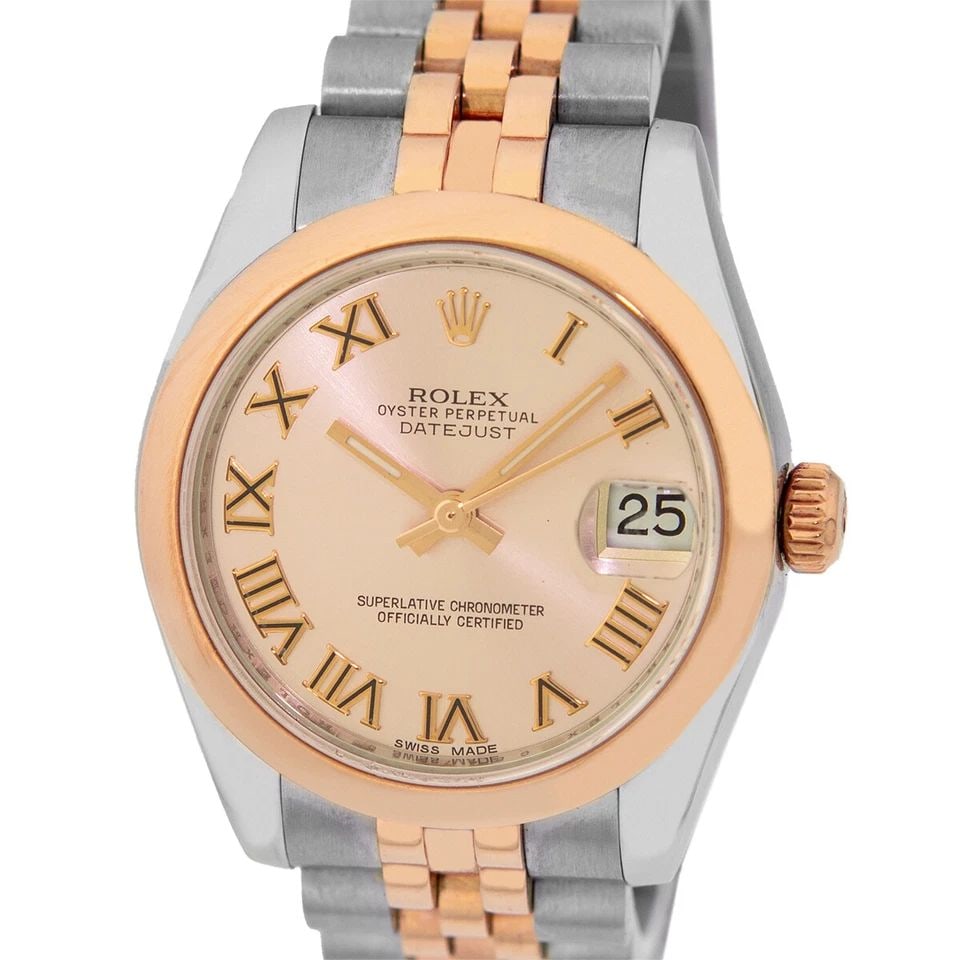 ROLEX MIDSIZE 31MM STAINLESS 18K ROSE GOLD DATEJUST 178241 BOX WARRANTY MINTY: ROLEX MIDSIZE 31MM STAINLESS 18K ROSE GOLD DATEJUST 178241 BOX WARRANTY MINTY ROLEX Midsize Stainless & 18K Rose Gold 31mm Datejust 178241 Box Warranty Pre-Owned Lady's Midsize Stainless Steel & 18K R