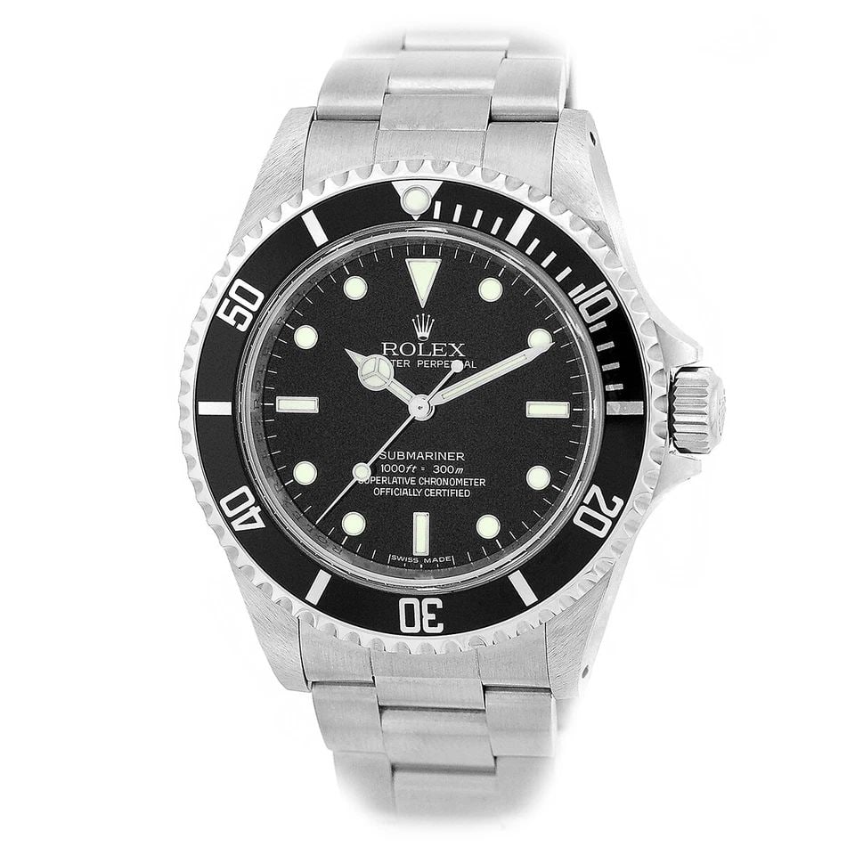 ROLEX STAINLESS STEEL 40MM SUBMARINER NON-DATE 4 LINER 14060 BOX WARRANTY MINTY: ROLEX STAINLESS STEEL 40MM SUBMARINER NON-DATE 4 LINER 14060 BOX WARRANTY MINTY ROLEX Stainless Steel 40mm Submariner Non-Date 4 Liner 14060 Box Warranty MINTY Pre-Owned Gent's Stainless Steel 40mm Ro