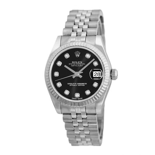 ROLEX STAINLESS STEEL DATEJUST 31MM FACTORY DIAMOND DIAL 178274 BOX WARANTY: ROLEX STAINLESS STEEL DATEJUST 31MM FACTORY DIAMOND DIAL 178274 BOX WARANTY ROLEX Stainless Steel Datejust 31mm Factory Diamond Dial 178274 Warranty Pre-Owned Stainless Steel 31mm Rolex Diamond Dateju