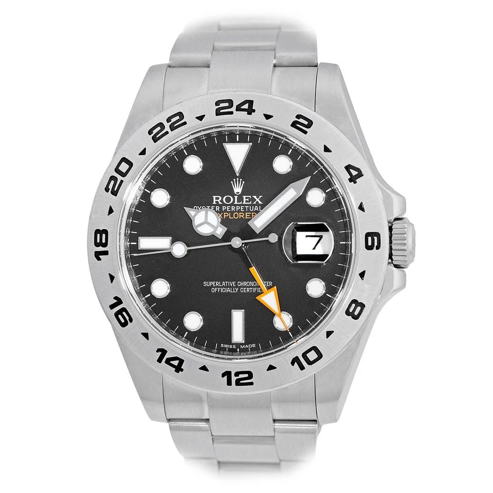 ROLEX STAINLESS STEEL 42MM EXPLORER II 216570 BLACK BOX WARRANTY 2023: ROLEX STAINLESS STEEL 42MM EXPLORER II 216570 BLACK BOX WARRANTY 2019 MINTY ROLEX Stainless Steel 42mm Explorer II 216570 Black Box Warranty Pre-Owned Gent's Stainless Steel 42mm Rolex "Explorer II" B