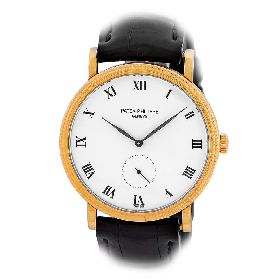 PATEK PHILIPPE 18K YELLOW GOLD 33MM CALATRAVA # 3919 BOX LIFETIME WARRANTY MINTY (1 of 2)