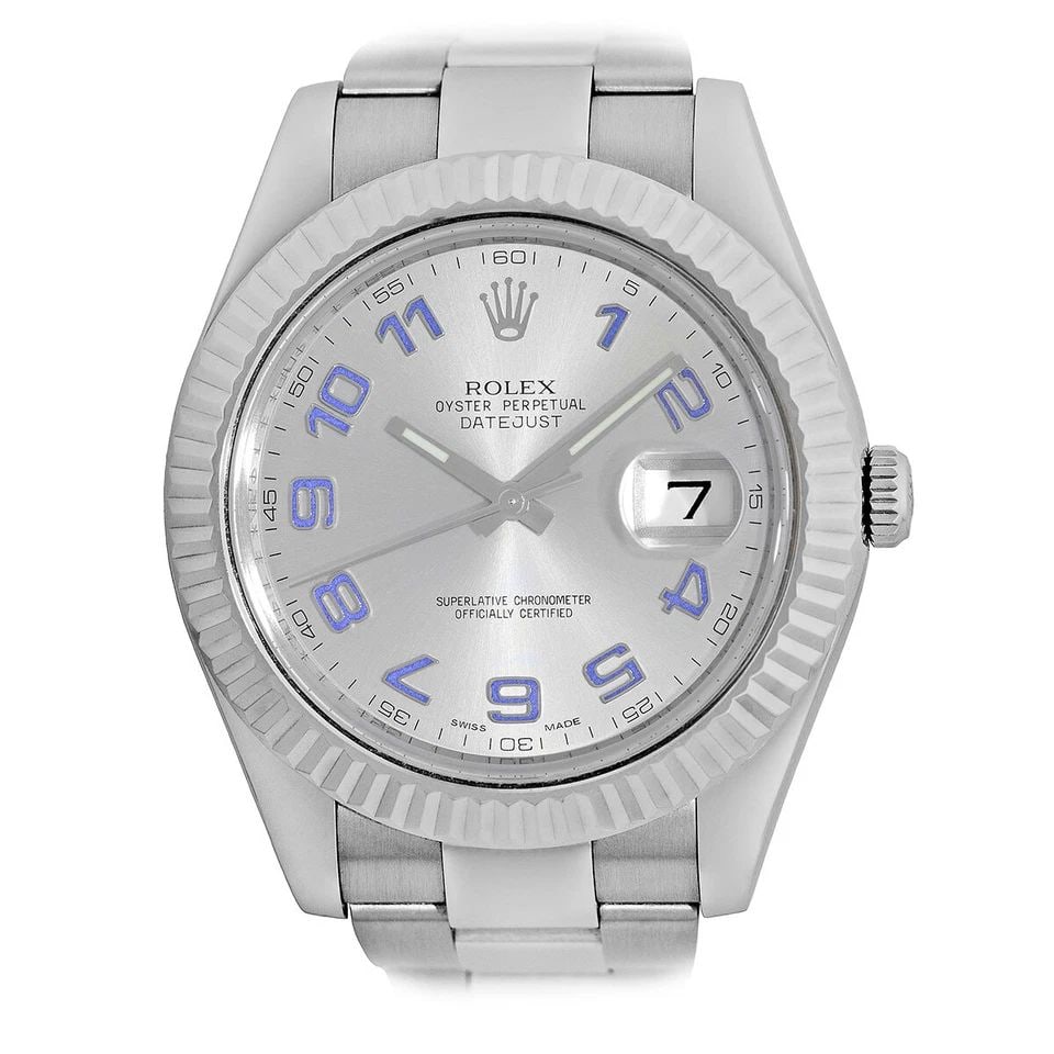 ROLEX STAINLESS STEEL 41MM DATEJUST II 116334 BOX WARRANTY MINTY (1 of 2)