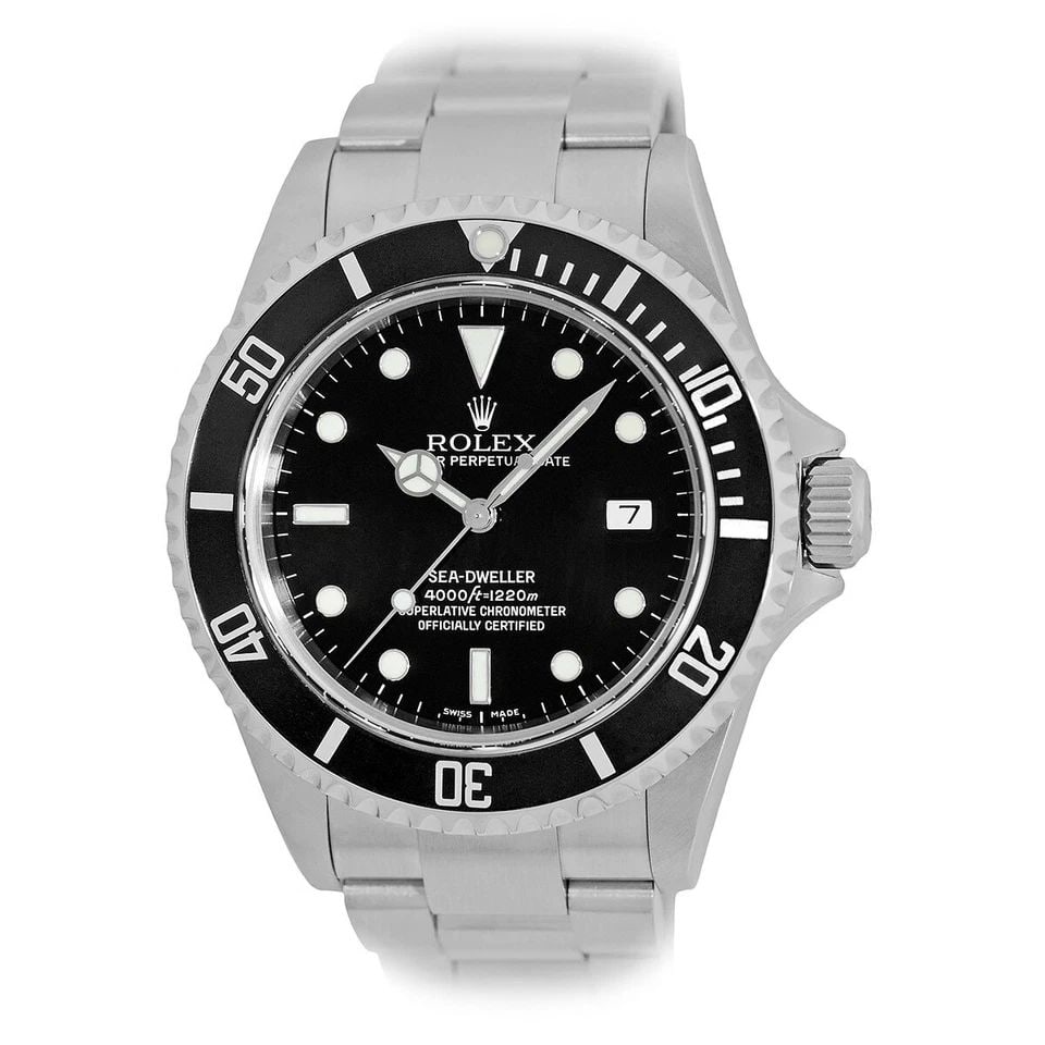 ROLEX STAINLESS STEEL 40MM SEA-DWELLER 16600 BOX LIFETIME WARRANTY MINTY (1 of 2)