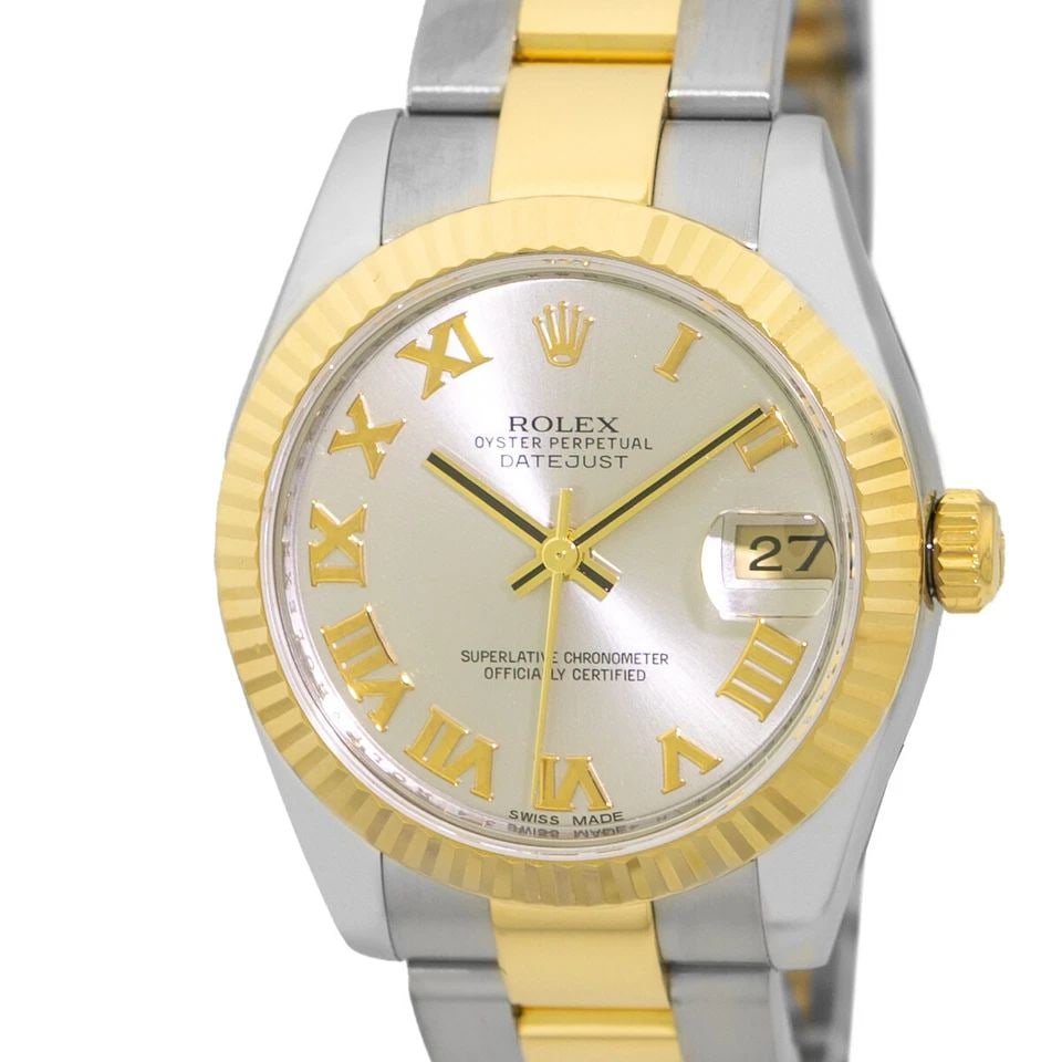 ROLEX MIDSIZE 31MM STAINLESS & 18K YELLOW GOLD DIAMOND DATEJUST 178273 BOX MINTY: ROLEX MIDSIZE 31MM STAINLESS & 18K YELLOW GOLD DIAMOND DATEJUST 178273 BOX MINTY ROLEX Midsize Stainless Steel & 18K Yellow Gold 31mm Datejust 178273 Box MINTY Pre-Owned Midsize Stainless Steel & 18K 