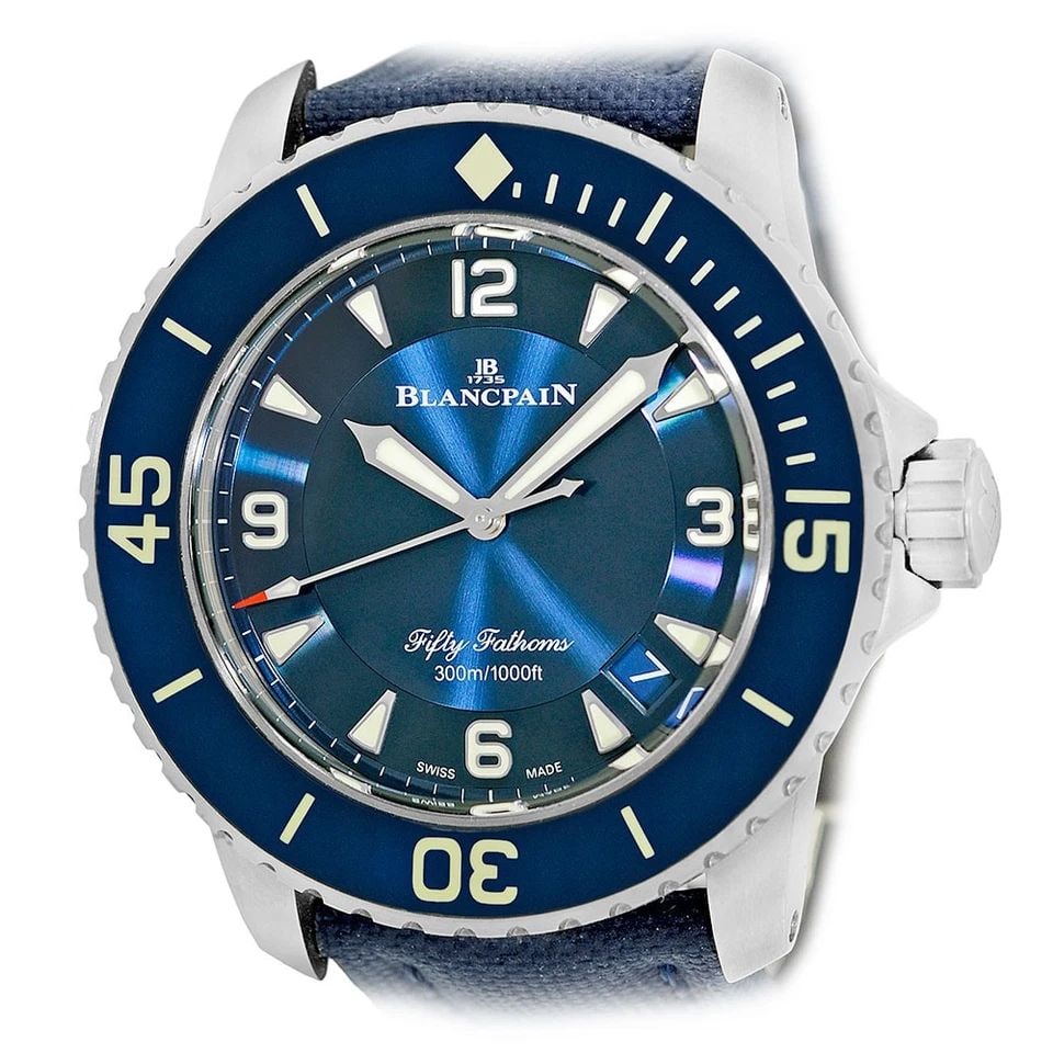 BLANCPAIN TITANIUM 45MM FIFTY FATHOMS DIVER 5015-12B40-052A BOX WARRANTY 2022 (1 of 2)