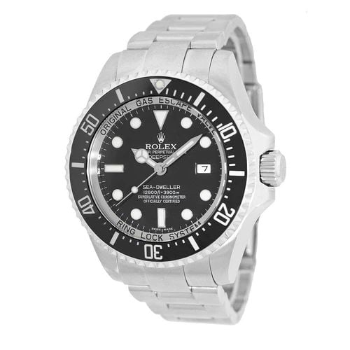 ROLEX STAINLESS STEEL 44MM DEEPSEA SEADWELLER 116660 BOX LIFETIME WARRANTY MINTY: ROLEX STAINLESS STEEL 44MM DEEPSEA SEADWELLER 116660 BOX LIFETIME WARRANTY MINTY ROLEX Stainless Steel 44mm DEEPSEA Sea-Dweller 116660 Box Warranty MINTY Pre-Owned Gent's Stainless Steel 44mm Rolex DE