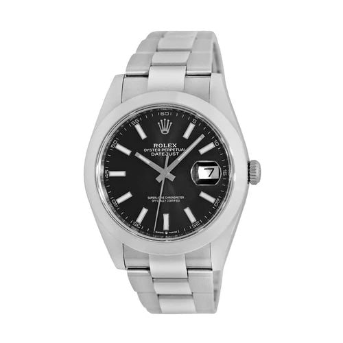 ROLEX STAINLESS STEEL 41MM DATEJUST 41 BLACK DIAL 126300 WARRANTY BOX MINTY: ROLEX STAINLESS STEEL 41MM DATEJUST 41 126300 WARRANTY BOX MINTY Pre-Owned ROLEX Stainless Steel 41mm Datejust 41 126300 Warranty Box Pre-Owned Gent's Stainless Steel 41mm Rolex "Datejust 41" Brand: R