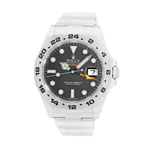ROLEX STAINLESS STEEL 42MM EXPLORER II 216570 BLACK DIAL BOX WARRANTY 2013 MINTY: ROLEX STAINLESS STEEL 42MM EXPLORER II 216570 BLACK DIAL BOX WARRANTY 2012 MINTY ROLEX Stainless Steel 42mm Explorer II 216570 Black Dial Box Warranty Pre-Owned Gent's Stainless Steel 42mm Rolex "Expl