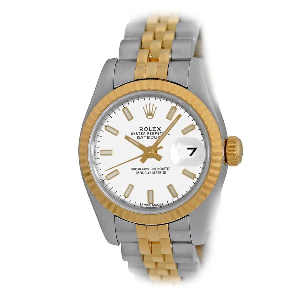 ROLEX STAINLESS STEEL & 18K YELLOW GOLD 26MM DATEJUST 179173 BOX WARRANTY: ROLEX STAINLESS STEEL & 18K YELLOW GOLD 26MM DATEJUST 179173 BOX WARRANTY ROLEX Stainless Steel & 18K Yellow Gold 26mm Datejust Box Warranty 179173 Pre-Owned Lady's Stainless Steel & 18K Yellow Gold 2