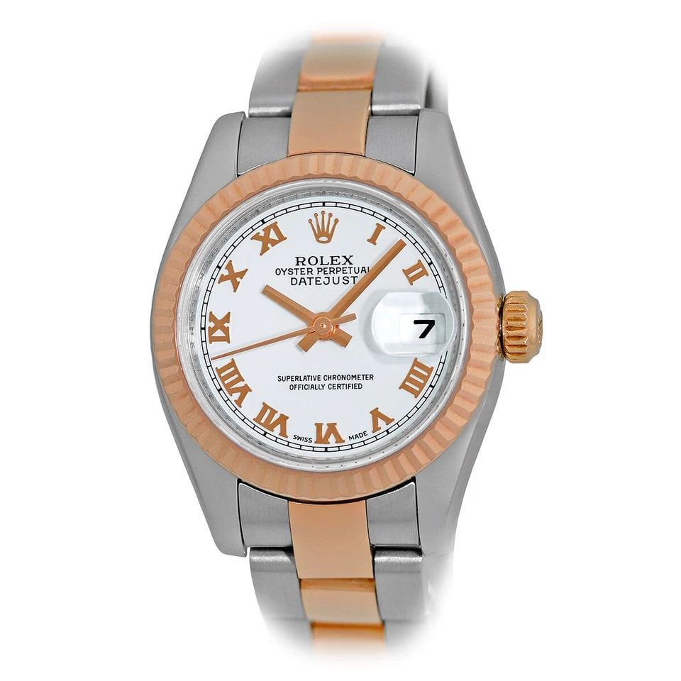 ROLEX STAINLESS STEEL & 18K ROSE GOLD 26MM ROLEX DATEJUST 179171 WARRANTY BOX: ROLEX STAINLESS STEEL & 18K ROSE GOLD 26MM ROLEX DATEJUST 179171 WARRANTY BOX Gent's Stainless Steel & 18K Yellow Gold 26mm Rolex Datejust 179171 Box Warranty Pre-Owned Lady's Stainless Steel & 18K Ye