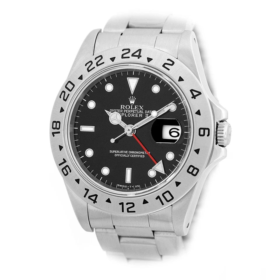 ROLEX STAINLESS STEEL 40MM EXPLORER II 16570 WARRANTY BOX MINTY (1 of 2)