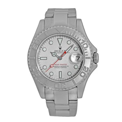 ROLEX STAINLESS STEEL & PLATINUM 35MM YACHT-MASTER 168622 WARRANTY BOX MINTY: ROLEX STAINLESS STEEL & PLATINUM 35MM YACHT MASTER 168622 WARRANTY BOX MINTY ROLEX Stainless Steel & Platinum 35mm Yacht-Master 168622 MINTY Warranty Box Pre-Owned Gent's Stainless Steel & Platinum 35
