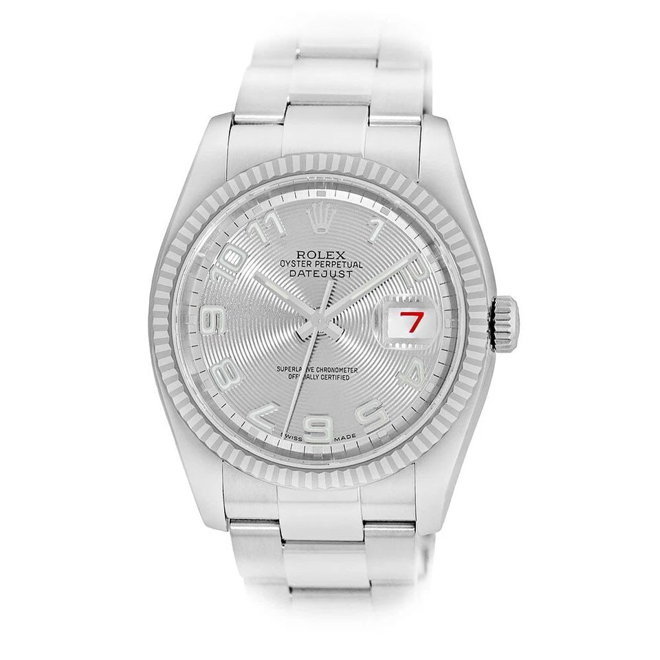 ROLEX STAINLESS STEEL 36MM DATEJUST 116234 BOX WARRANTY 2006: ROLEX STAINLESS STEEL 36MM DATEJUST 116234 BOX WARRANTY 2006 ROLEX Pre-Owned Stainless Steel 36mm "Datejust" Box Waranty 2006 Pre-Owned Stainless Steel 36mm Rolex "Datejust" Brand: Rolex Model: Dateju
