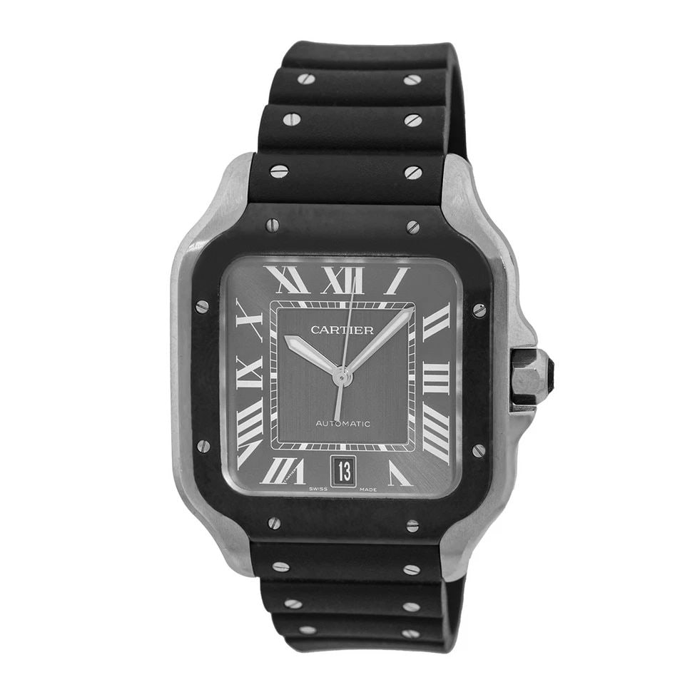 CARTIER STAINLESS STEEL ADLC 40MM "SANTOS DE CARTIER" WSSA0037-4072 BOX NEW (1 of 2)