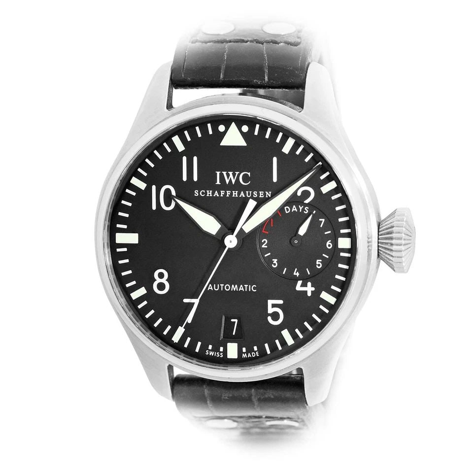 IWC STAINLESS STEEL 46MM 7 DAY POWER RESERVE BIG PILOT IW5004 BOX WARRANTY (1 of 2)