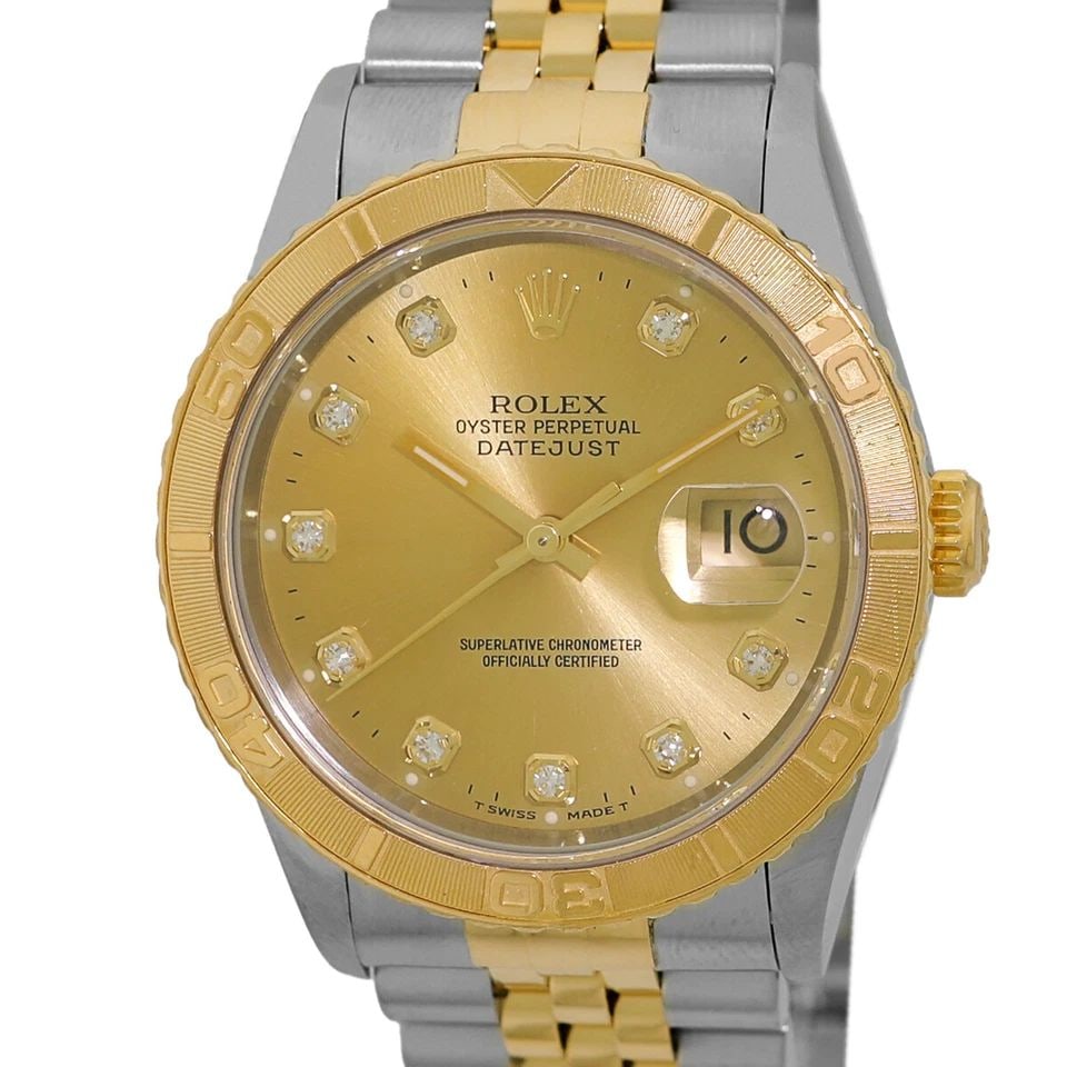 ROLEX STAINLESS STEEL & 18K YELLOW GOLD 36MM DATEJUST THUNDERBIRD 16263 MINTY: ROLEX STAINLESS STEEL & 18K YELLOW GOLD 36MM DATEJUST THUNDERBIRD 16263 MINTY ROLEX Stainless Steel & 18K Yellow Gold 36mm Datejust Thunderbird 16263 MINTY Pre-Owned Gent's Stainless Steel & 18K Yello