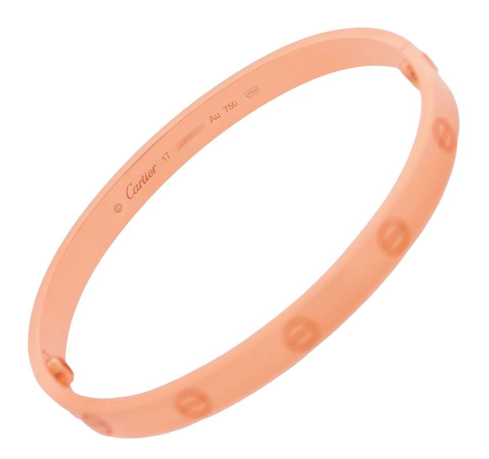 CARTIER 18K ROSE GOLD LOVE BRACELET B6067417 BOX CERTIFICATE 2022 (1 of 2)