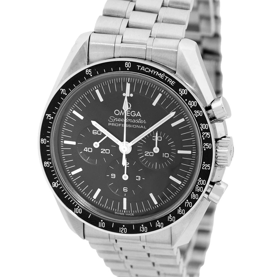 OMEGA STAINLESS STEEL 42MM SPEEDMASTER MOONWATCH 310.30.42.50.01.001 CARD 2024: OMEGA STAINLESS STEEL 42MM SPEEDMASTER MOONWATCH 310.30.42.50.01.001 CARD 2024 OMEGA Stainless Steel 42mm Speedmaster "Moonwatch Professional" 310.30.42.50.01.001 Box Warranty 2024 Gent's Stainless St