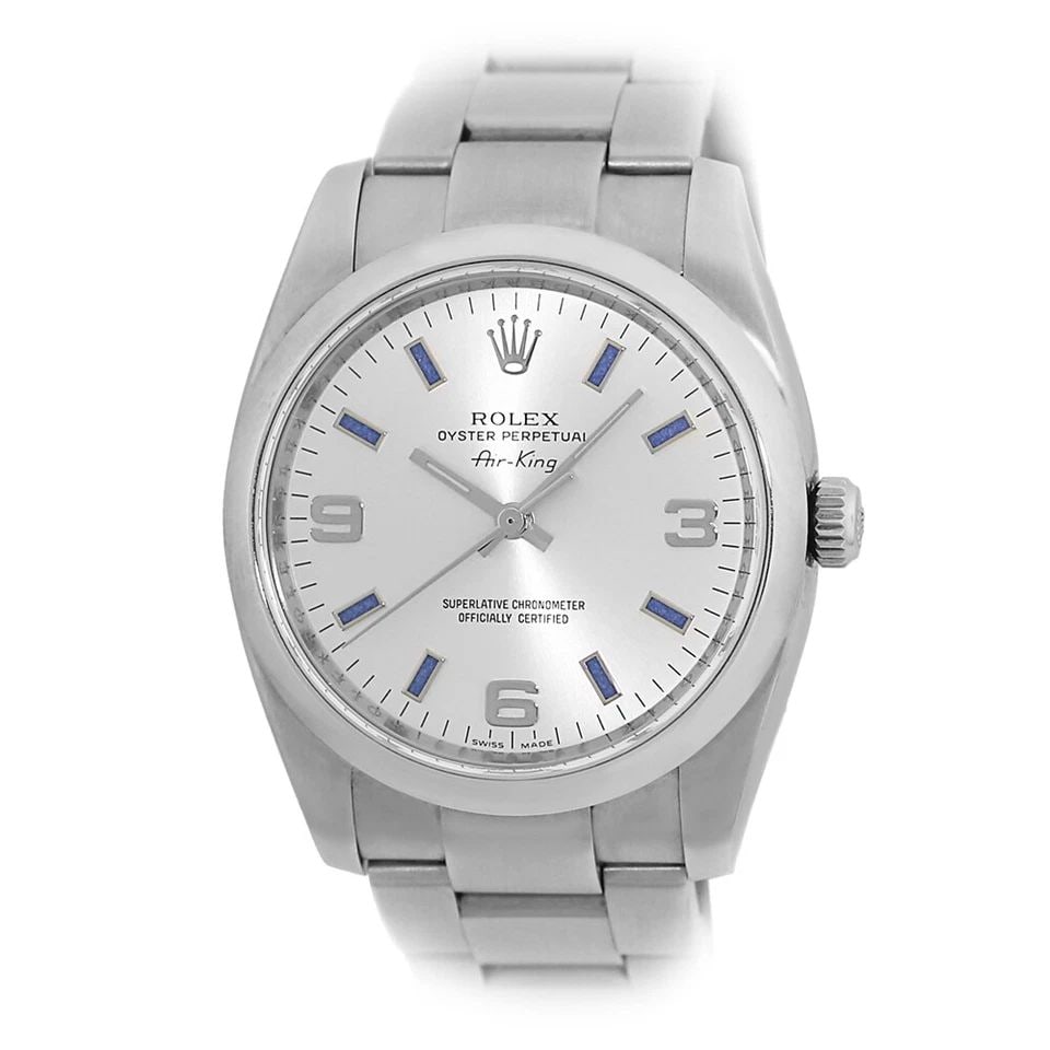 ROLEX STAINLESS STEEL 34MM ROLEX AIR-KING 114200 WARRANTY 2022 BOX MINTY: ROLEX STAINLESS STEEL 34MM ROLEX AIR-KING 114200 WARRANTY 2022 BOX MINTY ROLEX Stainless Steel 34mm Rolex Air-King 114200 Warranty Box MINTY Pre-Owned Gent's Stainless Steel 34mm Rolex Oyster Perpetua