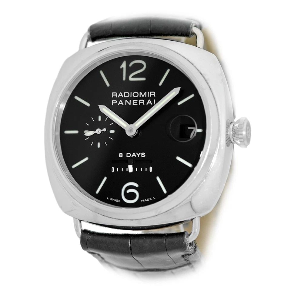 PANERAI STAINLESS STEEL 45MM RADIOMIR 8 DAYS POWER RESERVE PAM 268 BOX WARRANTY (1 of 1)
