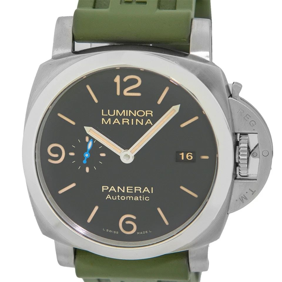 PANERAI STAINLESS STEEL 44MM PAM 01312 LUMINOR MARINA 1950 BOX EXTRA STRAP MINTY (1 of 2)