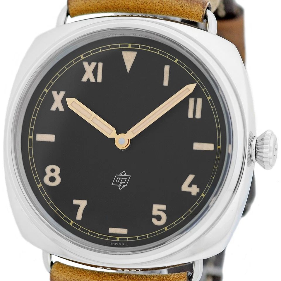 PANERAI STAINLESS STEEL 47MM PAM 424 RADIOMIR CALIFORNIA BOX WARRANTY PERFECT (1 of 2)