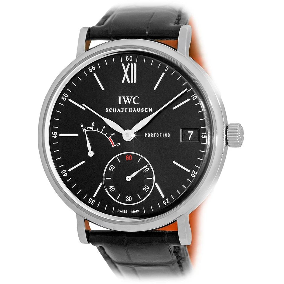 IWC STAINLESS STEEL 45MM PORTOFINO 8 DAYS POWER RESERVE # 5101 BOX WARRANTY: IWC STAINLESS STEEL 45MM PORTOFINO 8 DAYS POWER RESERVE # 5101 BOX WARRANTY IWC Stainless Steel 45mm Portofino 8 Days Power Reserve # 5101 Gent's Stainless Steel 45mm IWC "Portofino 8 Days" Manual-win
