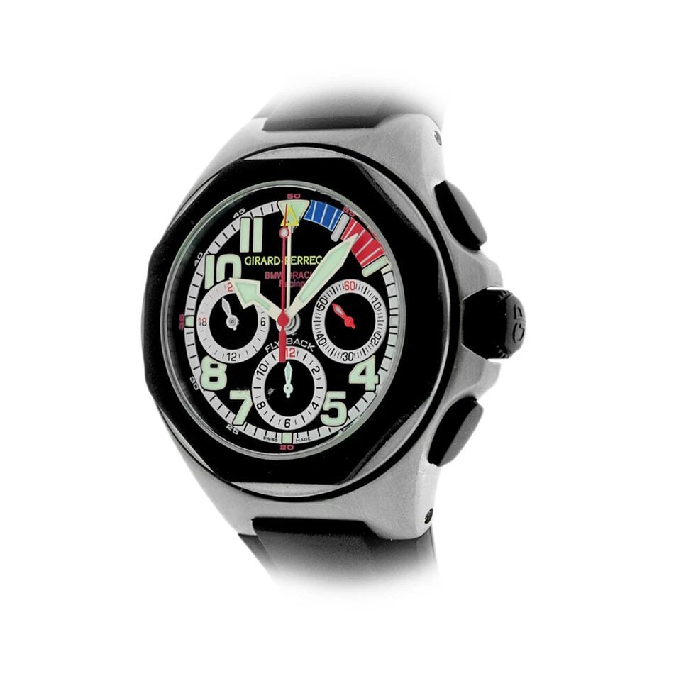 GIRARD PERREGAUX TITANIUM 46MM LAUREATO BMW ORACLE 80175-28 FLYBACK CHRONOGRAPH (1 of 2)