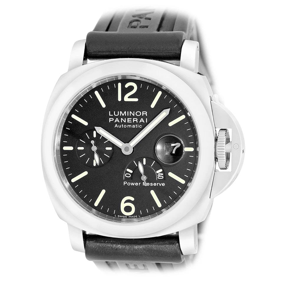 PANERAI STAINLESS STEEL 44MM PAM 00090 LUMINOR POWER RESERVE WARRANTY BOX: PANERAI STAINLESS STEEL 44MM PAM 00090 LUMINOR POWER RESERVE WARRANTY BOX BRAND: Panerai Model: Luminor Power Reserve Reference No: PAM 00090 Gender: Gent’s Movement: Handmade Swiss Automatic Moveme
