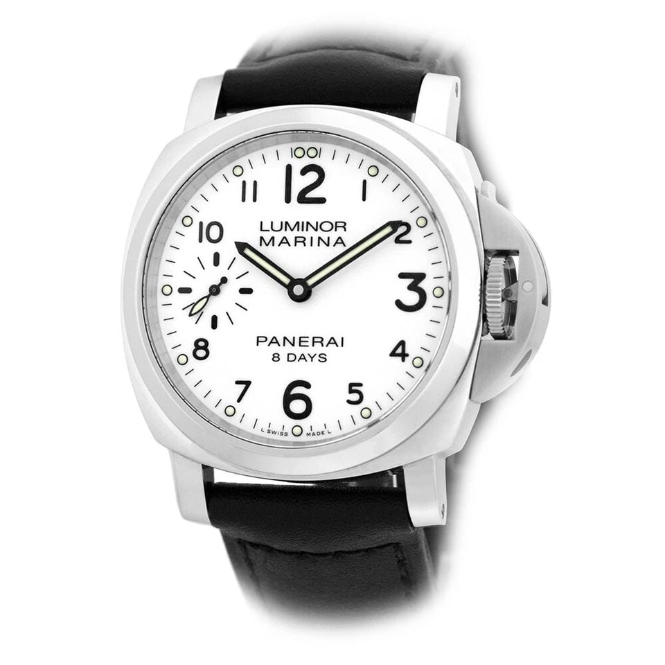 PANERAI STAINLESS STEEL 44MM LUMINOR MARINA PAM 563 WARRANTY BOX MINTY (1 of 2)