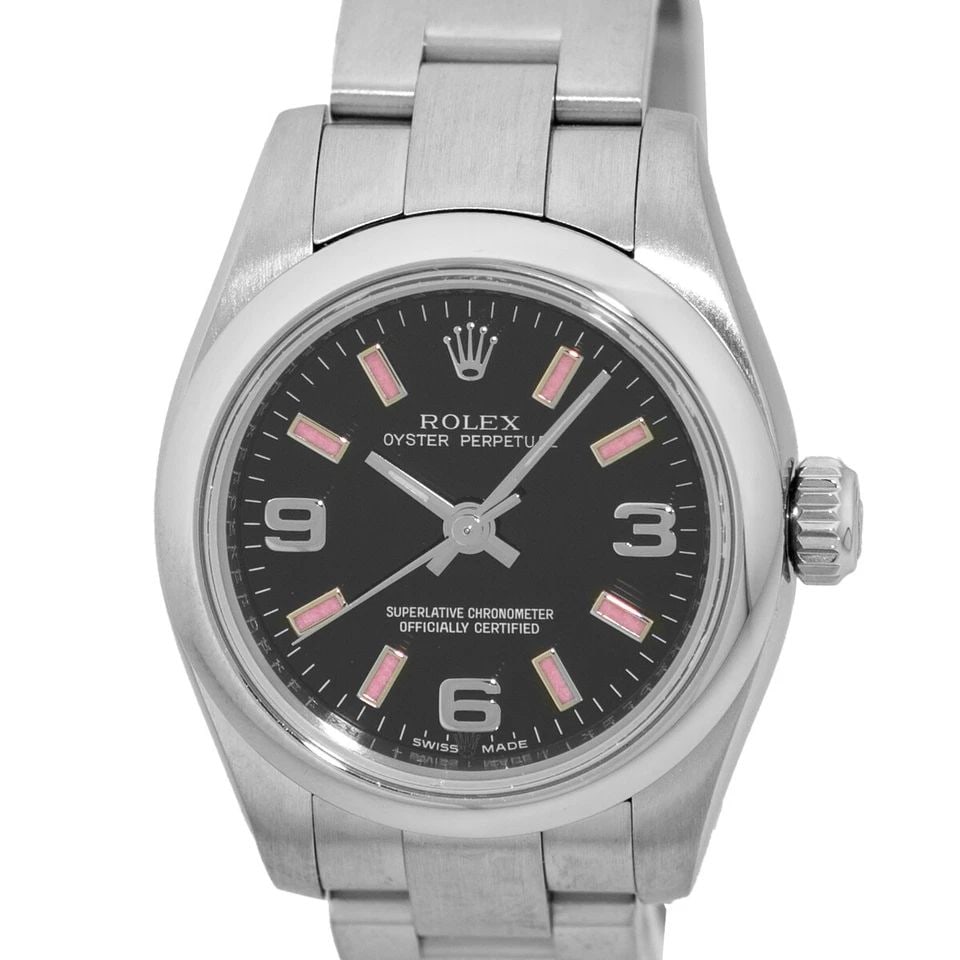 ROLEX LADY'S STAINLESS STEEL 26MM OYSTER PERPETUAL 176200 BOX LIFETIME WARRANTY: ROLEX LADY'S STAINLESS STEEL 26MM OYSTER PERPETUAL 176200 BOX LIFETIME WARRANTY Brand: Rolex Model: Oyster Perpetual Reference No: 176200 Gender: Lady’s Movement: Handmade Swiss Chronometer Certifie