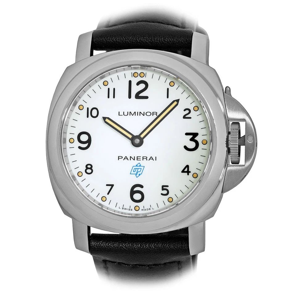 PANERAI STAINLESS STEEL 44MM LUMINOR BASE LOGO PAM 630 WHITE BOX WARRANTY (1 of 2)