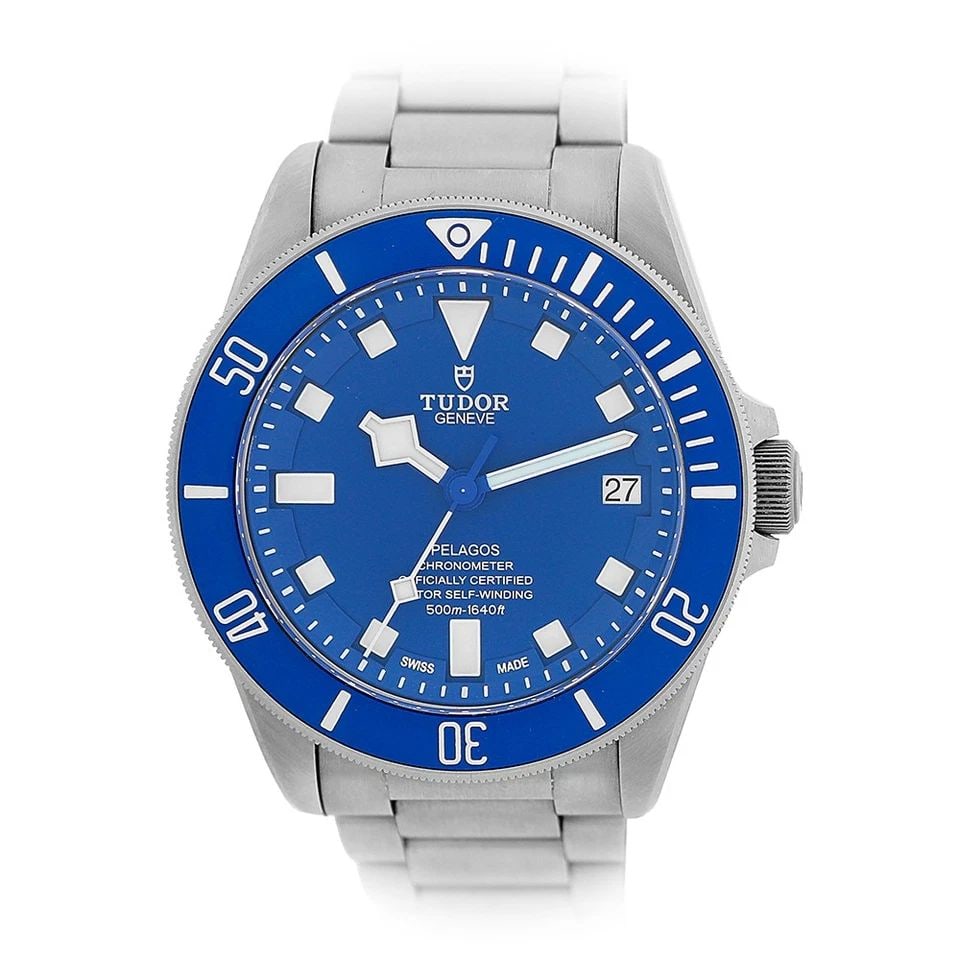 TUDOR TITANIUM 42MM PELAGOS 25600TB BOX WARRANTY 2024: TUDOR TITANIUM 42MM PELAGOS 25600TB BOX WARRANTY 2024 BRAND: Tudor Model: Pelagos Reference No: 25600TB-0001 Case Measurements: Case Diameter: 42mm Case Thickness: 14.3mm Water Resistance: 500m / 1640