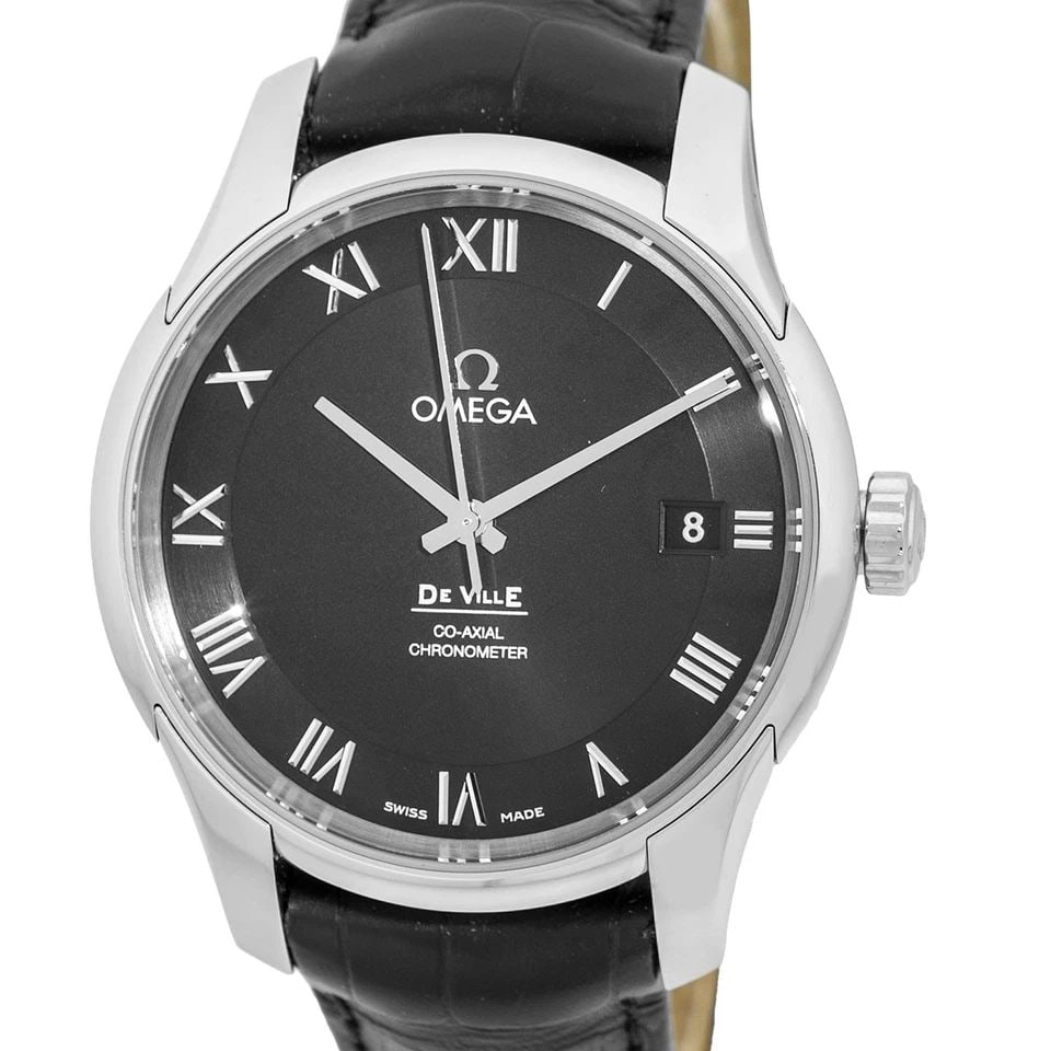 OMEGA STAINLESS STEEL 41MM DE VILLE 431.13.41.21.01.001BOX WARRANTY (1 of 2)