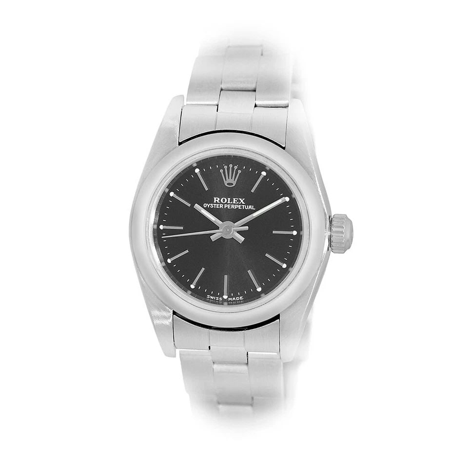 ROLEX STAINLESS STEEL 25MM ROLEX OYSTER PERPETUAL 76080 WARRANTY BOX (1 of 2)