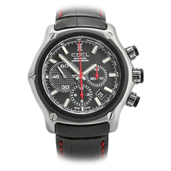 EBEL STAINLESS STEEL 45MM 1911 CHRONOGRAPH BTR 9137L73 BOX WARRANTY NEW (1 of 1)